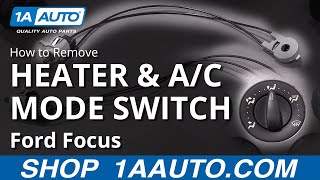 How to Replace Heater amp AC Mode Switch 0007 Ford Focus [upl. by Eetsim496]