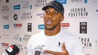 Anthony Joshua EXCLUSIVE How Povetkin is better than Wilder [upl. by Leia]