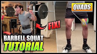 How to do the BARBELL BACK SQUAT  2 Minute Tutorial [upl. by Nehcterg]