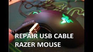 How To REPAIR Mouse USB cableplug in 10 minutes [upl. by Htenywg]