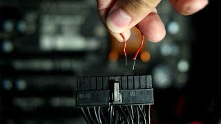 How To Test Your Power Supply With A Paperclip [upl. by Jasik407]