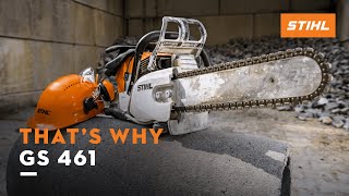 STIHL GS 461  The new concrete cutter  Thats why [upl. by Kirbie]