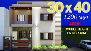 30 x 40 Duplex West Facing Bunglow 120 Gaj in Karnataka Vastu Plan for 4 BHK [upl. by Ainotal]