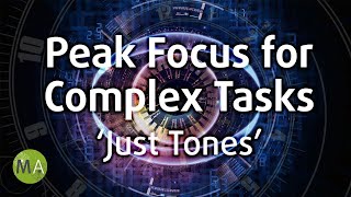 Peak Focus For Complex Tasks Just Tones Version  Isochronic Tones [upl. by Tuesday701]