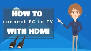 How to connect PC to TV with HDMI [upl. by Netsrak165]