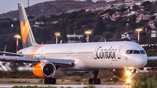 CONDOR Boeing 757300  LOUD Take Off from Kefalonia Airport LGKF  EFL Planespotting [upl. by Eetnom]