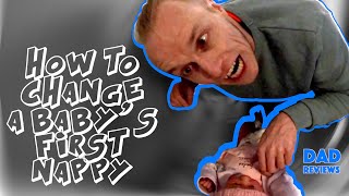 HOW TO CHANGE A BABYS FIRST NAPPY Diaper [upl. by Carny]