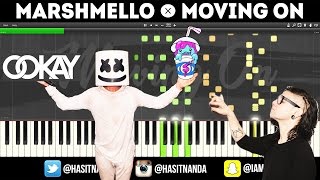 Marshmello  Moving On PIANO TUTORIAL [upl. by Jehius335]