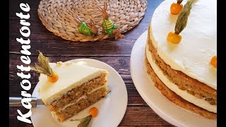 Karottentorte Rüeblitorte  Ostertorte  Carrot Cake [upl. by Starobin]