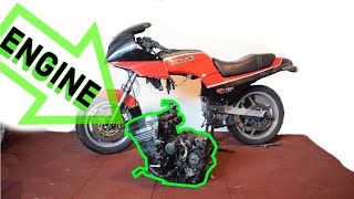 HOW TO remove a MOTORCYCLE ENGINE [upl. by Nonnaehr871]