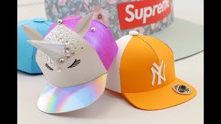 How to make a Miniature Paper Snapback Hat  EASY Template [upl. by Basile144]