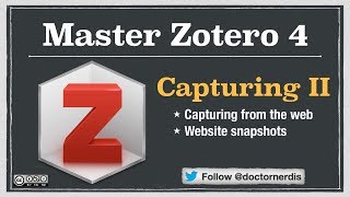 Zotero Tutorial Capturing Websites [upl. by Nodnerb]