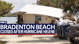 Hurricane Helene Recovery efforts on Bradenton Beach [upl. by Ronald]