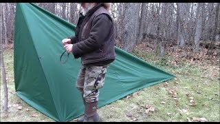 Make A Tent With Floor From A Tarp [upl. by Alvy]