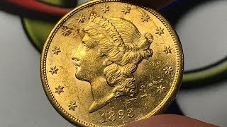 1893S US 20 Dollar Gold Coin • Values Information Mintage History and More [upl. by Niall916]