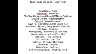 Italian House Mix 1989  1993 [upl. by Yra]