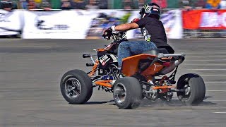 Sick Quad Stunts on KTM 525XC [upl. by Aitnahc]