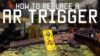 How to Replace a AR Trigger  Timney Triggers  Tactical Rifleman [upl. by Eiroc868]