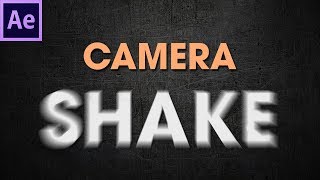 After Effects Tutorials  Create Camera shake effect  74 [upl. by Rusert]