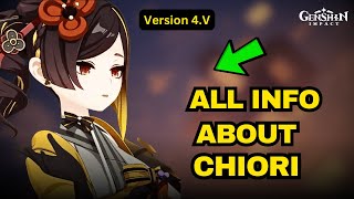 CHIORI DETAILS amp RELEASE DATE  Everything You Need To Know  Genshin Impact [upl. by Obeded]