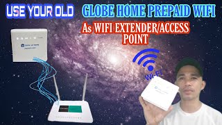 HOW TO USE GLOBE AT HOME PREPAID WIFI AS WIFI EXTENDER OR WIFI ACCESS POINT [upl. by Ahsauqal]