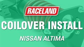 How To Install Raceland Nissan Altima Coilovers 20022006 [upl. by Saimon]