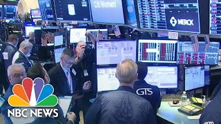 Stock Trading Halted After Markets Plunge At Market Open  NBC News [upl. by Ydoj]