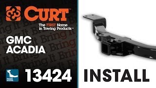 Trailer Hitch Install CURT 13424 on GMC Acadia [upl. by Atikat]