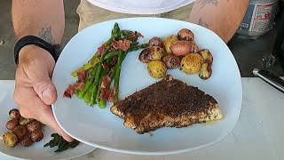 The Best Blackened Redfish Recipe on the Blackstone [upl. by Mafala]