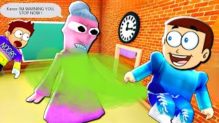 Roblox Prank The Teacher  Shiva and Kanzo Gameplay [upl. by Tybie]