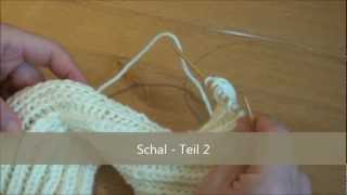 Schal stricken  Teil 2 abketten Patentmustermp4 [upl. by Prentiss]