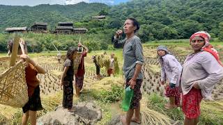 Rural Farming and Eastern Nepal Life  Nepali Village Life  BijayaLimbu [upl. by Htiderem]