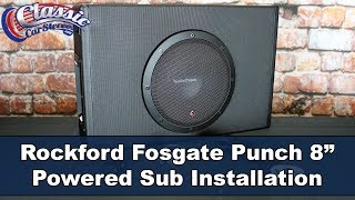 ClassicCarStereos  Rockford Fosgate 8quot Punch Sub Installation [upl. by Packston]