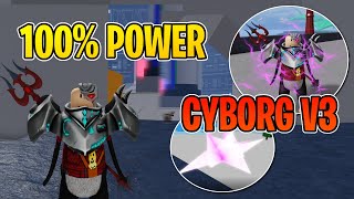 100 Cyborg Showcase In Blox Fruits Strongest Race [upl. by Ynot]