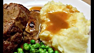 Mashed Potatoes and Brown Gravy Recipe  How to make Brown Gravy [upl. by Kotto]