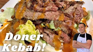 Homemade Doner Kebab Recipe  Better Than A Takeaway [upl. by Royce]