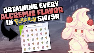 HOW EASILY CAN YOU GET EVERY ALCREMIE FLAVOR IN POKEMON SWORDSHIELD [upl. by Alliuqaj252]