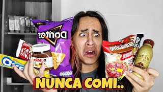 PROVANDO COISAS QUE NUNCA COMI [upl. by Naujled]