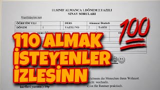 11Sınıf Almanca 1Dönem 2Yazılı [upl. by Coney]