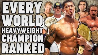 Every WWE World Heavyweight Champion Ranked From WORST To BEST [upl. by Pollyanna380]