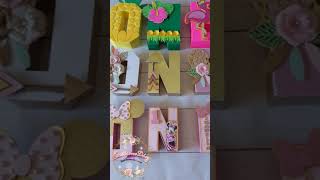 Letras 3D personalizadasDIYCraftCricut [upl. by Martsen]