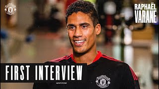 quotIll do everything possible to win trophiesquot  Raphael Varanes first Manchester United Interview [upl. by Ddat831]