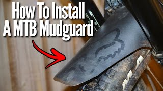 How To Install A Front MTB Mudguard EASILY [upl. by Avin]