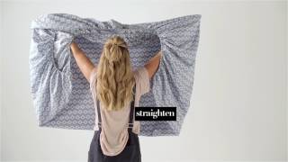 How To Fold A Fitted Sheet  Linen House [upl. by Clifford]