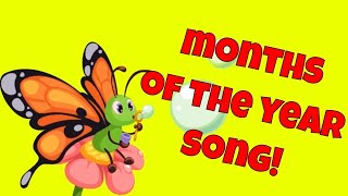 The Months of the Year A Nursery Rhyme Song for Kids [upl. by Nared]