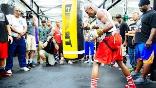 Floyd Mayweather Open Workout  Wednesday August 26 [upl. by Nwahsor]