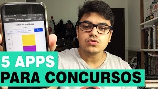 5 APLICATIVOS PARA CONCURSEIROS [upl. by Tabbatha]