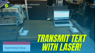 Communication Lab Project  Text transmission with Laser LIFI  Arduino [upl. by Weiser]