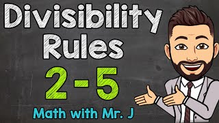 Divisibility Rules 2 3 4 amp 5 [upl. by Eissahc]