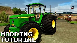 FS22 MODDING TUTORIAL  Add new TIRES to a Tractor  HOW TO MOD 6 [upl. by Alesandrini]